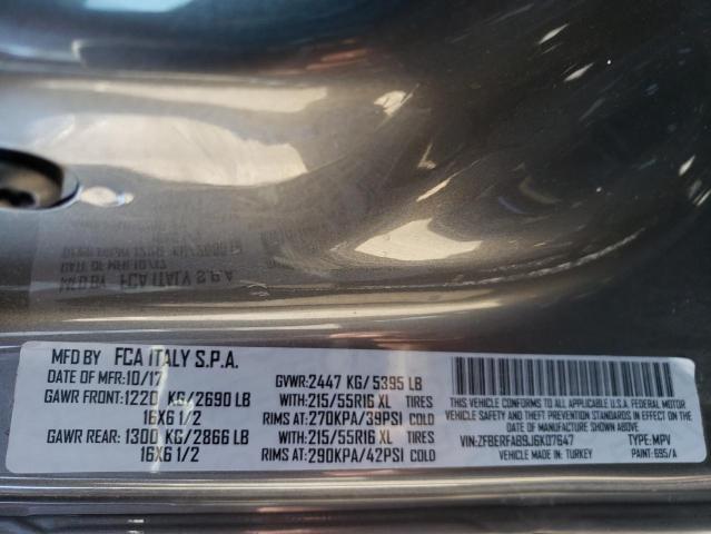 2018 RAM PROMASTER - ZFBERFAB9J6K07647