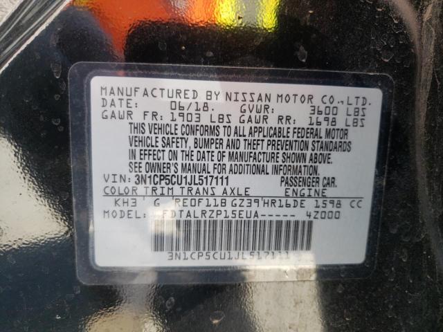 3N1CP5CU1JL517111 Nissan KICKS S
