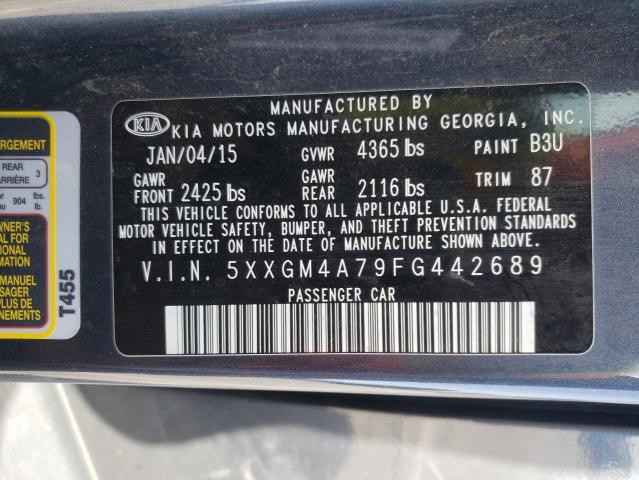 5XXGM4A79FG442689 KIA Optima Lx