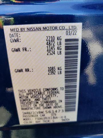 1N4BZ1CV8NC561473 Nissan Leaf Sv Plus