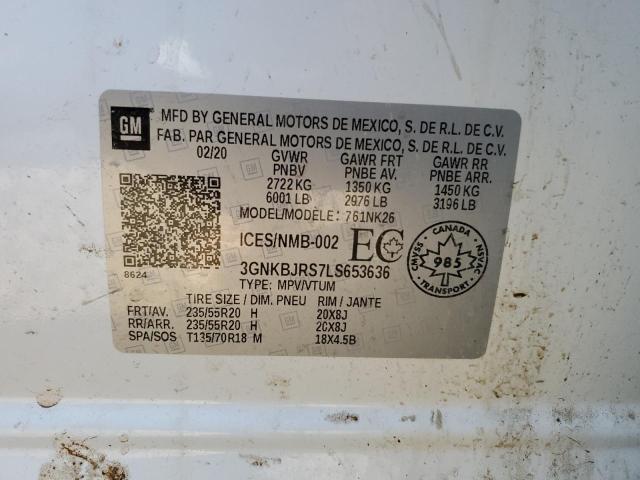 2020 CHEVROLET BLAZER 3LT - 3GNKBJRS7LS653636