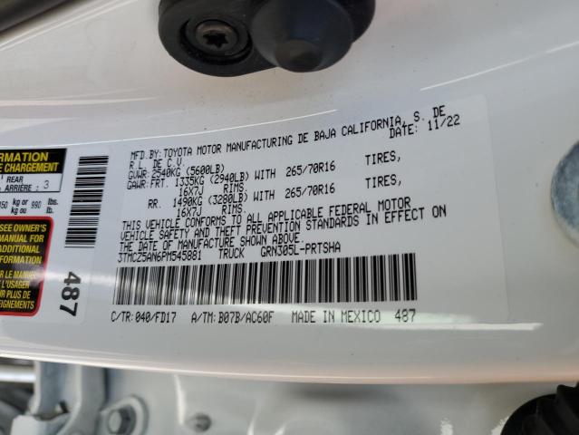 3TMCZ5AN6PM545881 Toyota Tacoma Double Cab