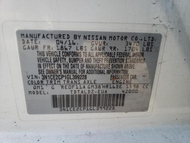 3N1CE2CP1GL399228 Nissan Versa Note S