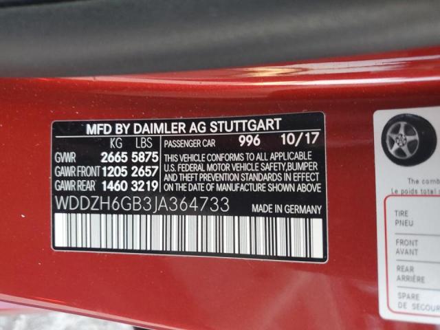 2018 MERCEDES-BENZ E 400 4MAT - WDDZH6GB3JA364733