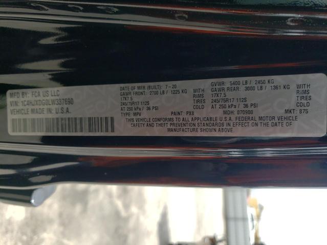 1C4HJXDG0LW337690 Jeep Wrangler Unlimited Sport