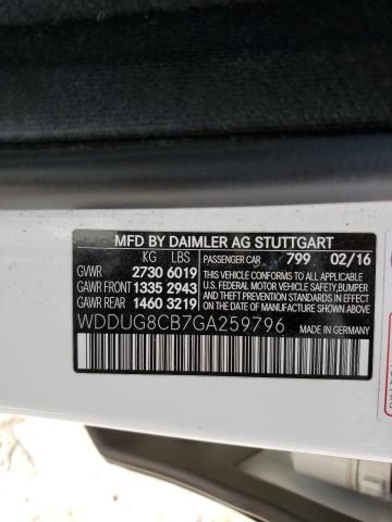 WDDUG8CB7GA259796 Mercedes-Benz S 550