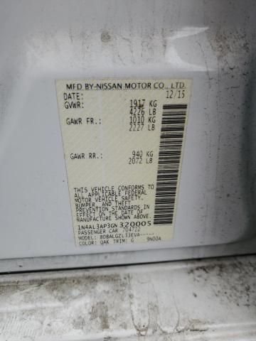1N4AL3AP3GN320005 Nissan ALTIMA 2.5