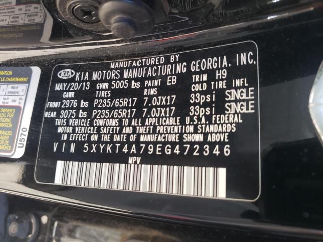 5XYKT4A79EG472346 KIA SORENTO LX