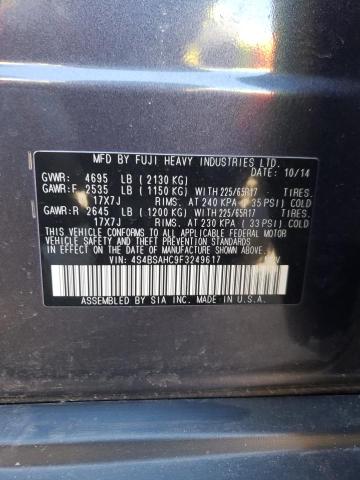 4S4BSAHC9F3249617 Subaru Outback 2.5i Premium