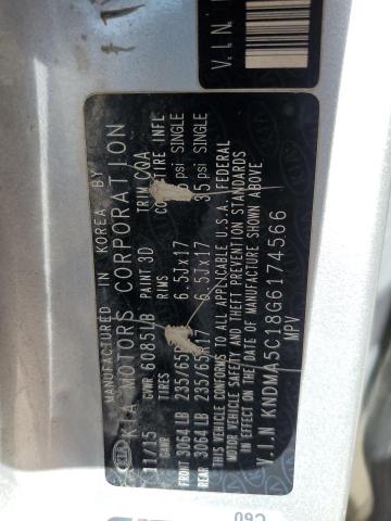 2016 KIA SEDONA L - KNDMA5C18G6174566