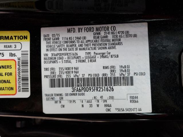 3FA6P0D95FR251626 | 2015 FORD FUSION TIT