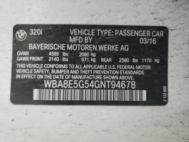 WBA8E5G54GNT94678 BMW 320 XI