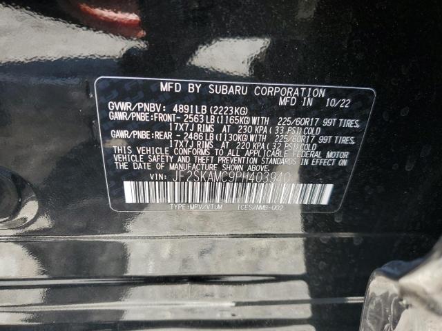 JF2SKAMC9PH403940 Subaru Forester Wilderness