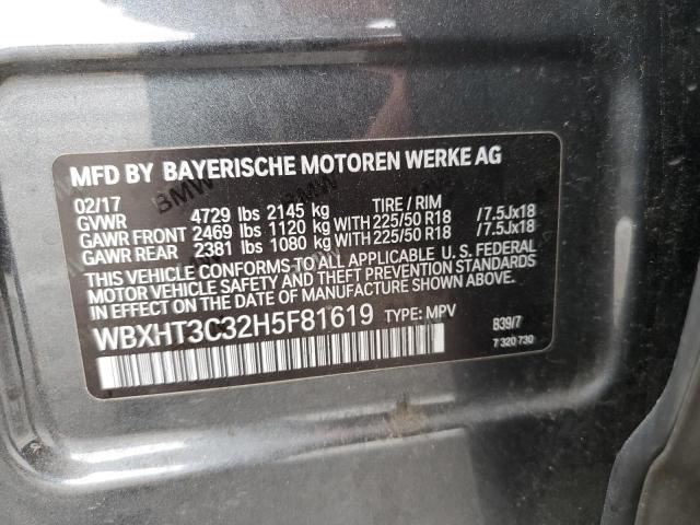 WBXHT3C32H5F81619 BMW X1 Xdrive28i