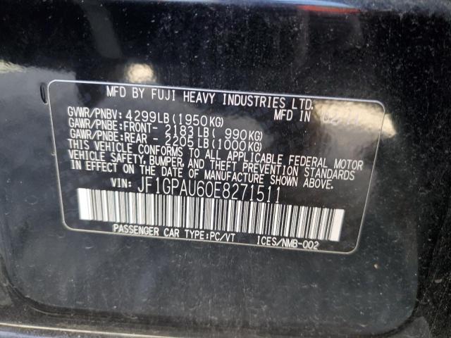 JF1GPAU60E8271511 Subaru Impreza Sport Limited