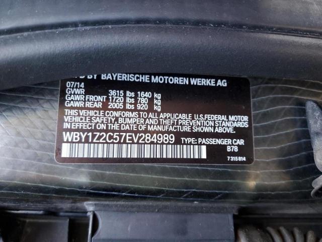 WBY1Z2C57EV284989 BMW I3 Bev
