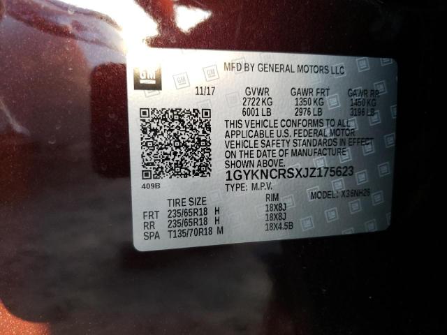 1GYKNCRSXJZ175623 Cadillac XT5 LUXURY