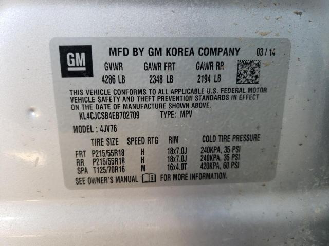 KL4CJCSB4EB702709 Buick Encore