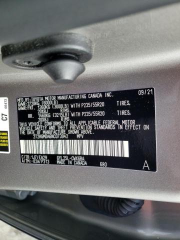 2022 LEXUS RX 450H 2T2HGMDA6NC073942