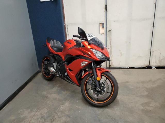 Salvage motorcycles for sale at East Granby, CT auction: 2017 Kawasaki EX650 J