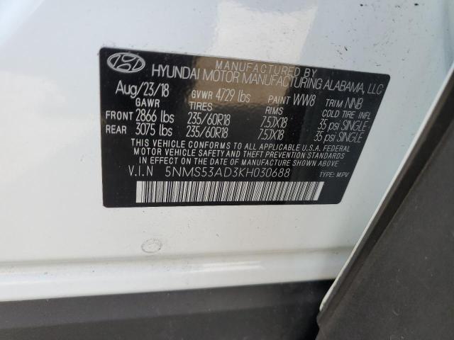 2019 HYUNDAI SANTA FE L - 5NMS53AD3KH030688