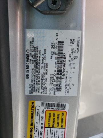 3FA6P0K9XGR255062 Ford Fusion Titanium