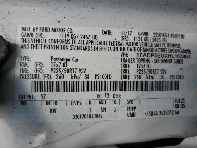1FADP5EUXHL103867 Ford C-MAX SE