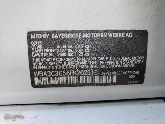 2015 BMW 320 I XDRI - WBA3C3C56FK202316
