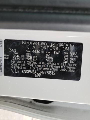 KNDPM3AC6N7978515 KIA Sportage Lx