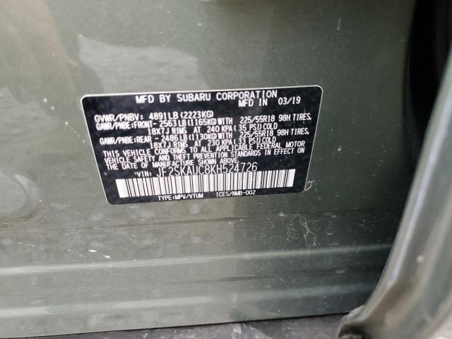 JF2SKAUC8KH524726 Subaru Forester Limited