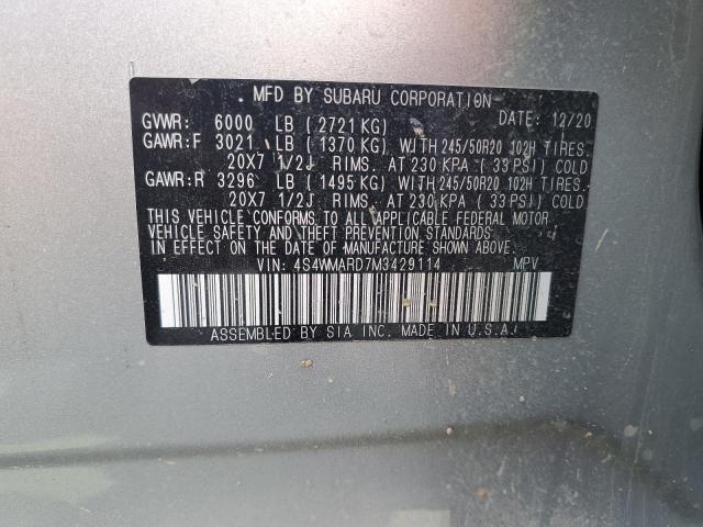 4S4WMARD7M3429114 Subaru Ascent Touring