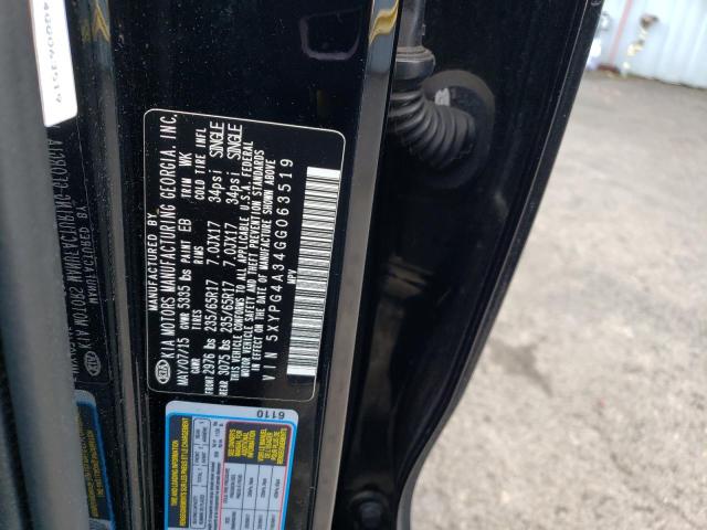 5XYPG4A34GG063519 KIA SORENTO LX