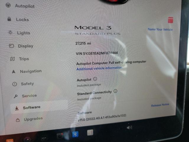 5YJ3E1EA2MF874444 Tesla MODEL 3