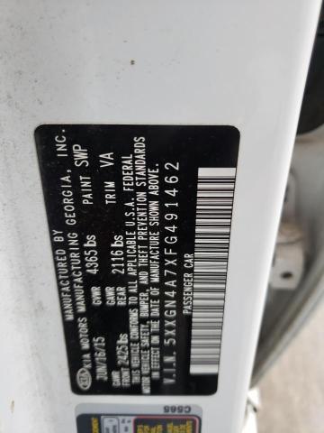 5XXGN4A7XFG491462 KIA OPTIMA EX