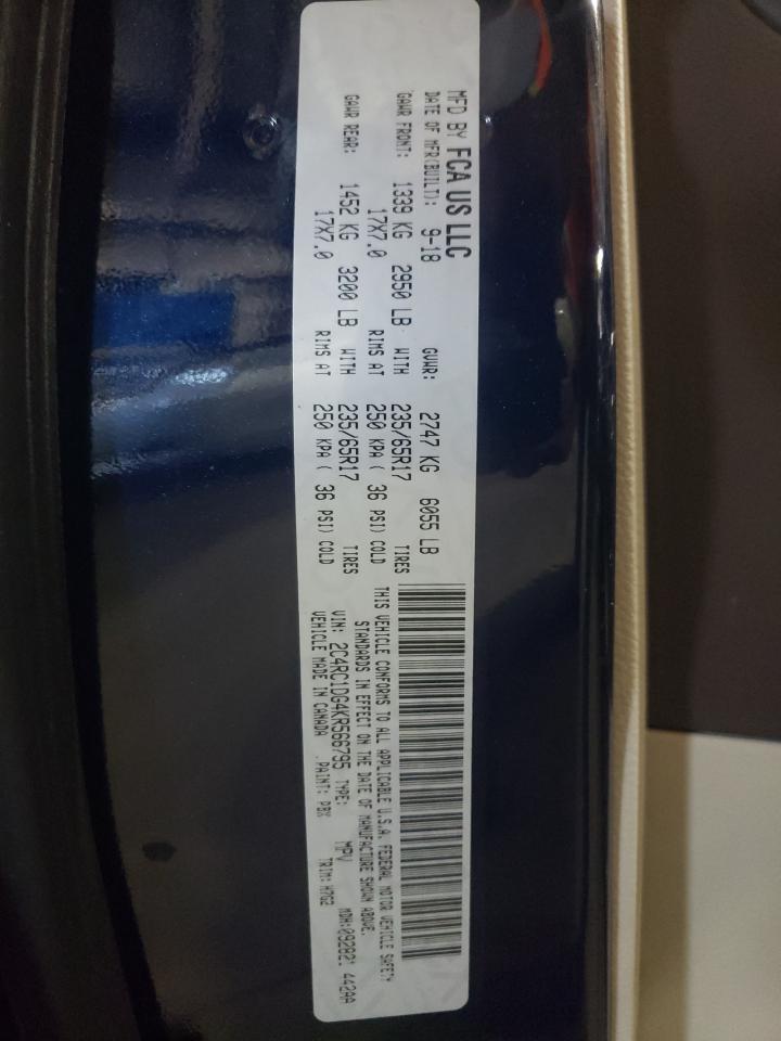 2C4RC1DG4KR566795 2019 Chrysler Pacifica Touring