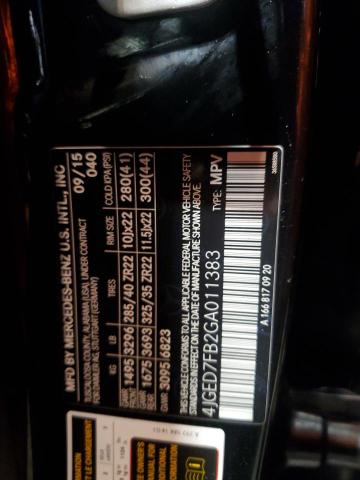 2016 MERCEDES-BENZ GLE COUPE - 4JGED7FB2GA011383