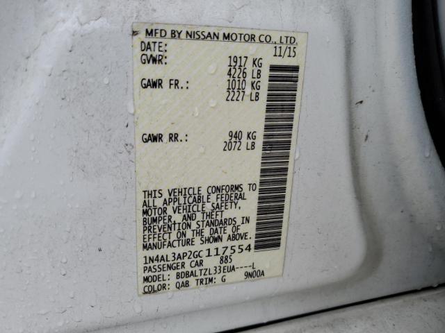 1N4AL3AP2GC117554 Nissan ALTIMA 2.5
