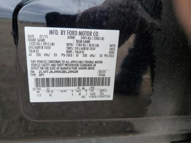 2016 LINCOLN MKX PREMIE 2LMTJ6JR9GBL29928