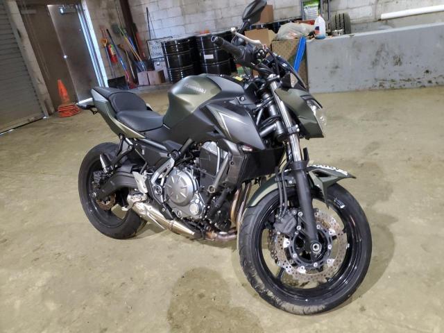 Salvage motorcycles for sale at Windsor, NJ auction: 2018 Kawasaki ER650 H