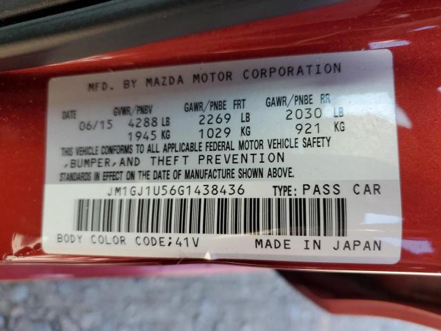 JM1GJ1U56G1438436 Mazda 6 SPORT