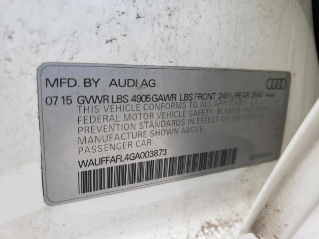 VIN WAUFFAFL4GA003873 2016 Audi A4, Premium Plus S-... no.12