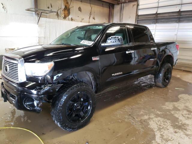 Salvage cars for sale from Copart Casper, WY: 2012 Toyota Tundra Crewmax Limited