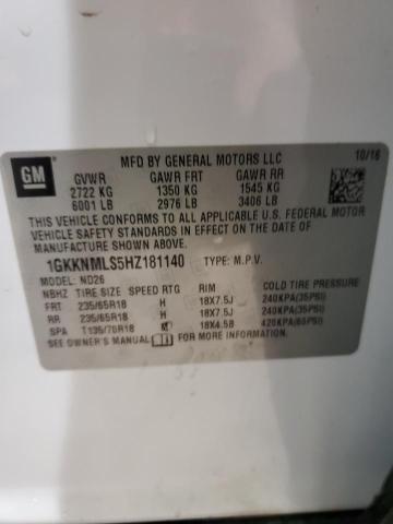 1GKKNMLS5HZ181140 GMC Acadia Slt-1