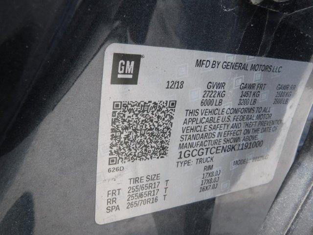 2019 CHEVROLET COLORADO L - 1GCGTCEN8K1191000