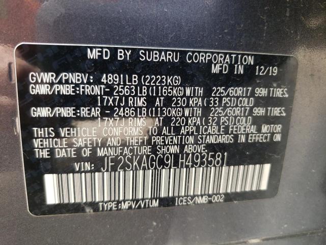 JF2SKAGC9LH493581 Subaru Forester Premium