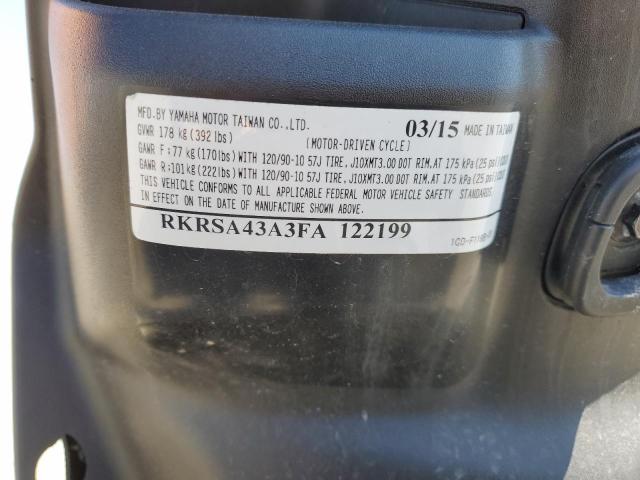 2015 YAMAHA YW50 F RKRSA43A3FA122199