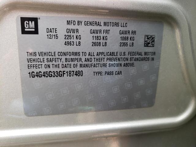 1G4G45G33GF187480 Buick Lacrosse Sport Touring