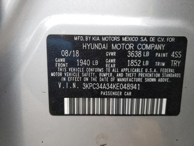 2019 HYUNDAI ACCENT LIM - 3KPC34A34KE048941