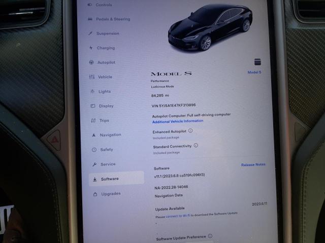 5YJSA1E47KF313896 Tesla MODEL S