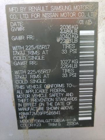 KNMAT2MT6FP526841 Nissan ROGUE S